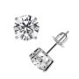 Classic Lab-Grown Round Diamond Stud Earrings