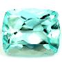 Cushion-Shaped Greenish Blue Paraiba Tourmaline Gemstone