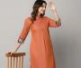 U Shaped Slim Fit Kurta