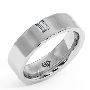 6mm 18K White Gold Arslan Diamond Classic Wedding Band