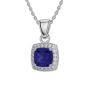 Blue Sapphire Diamond Necklace Blue Sapphire Diamond Necklace