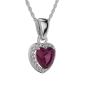 White Gold Ruby Pendant