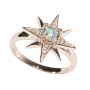 FALLING SKIES STERLING SILVER AUSTRALIAN WHITE OPAL RING
