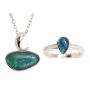 MAGIC WIND STERLING SILVER AUSTRALIAN OPAL JEWELLERY SET