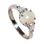 * ASPEN DREAMS STERLING SILVER AUSTRALIAN WHITE OPAL RING