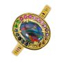 * JOLLYRANCHER 18KT GOLD PLATED AUSTRALIAN OPAL RING * JOLLYRANCHER 18KT GOLD PLATED AUSTRALIAN OPAL RING