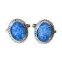 SIMPLE THINGS STERLING SILVER AUSTRALIAN OPAL CUFFLINKS