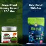 Shop Uric Food & Honey Based B12 Green Food Powder Combo