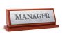 Professional Desk Presentation with Printable Name Plates