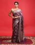 Buy Pure Silk Purple Sarees For Wedding Wear Online From Ban