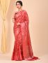 Buy Designer Red Wedding Wear Banarasi Saree Online By Banar
