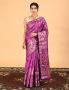 Buy Royal Purple Pure Silk Banarasi Saree By BanarasiSilks