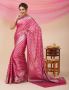 Buy Diwali Party Wear Pink Banarasi Saree From BanarasiSilks