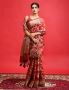 Buy Red Banarasi Saree With Floral Design From BanarasiSilks