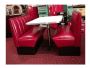 Diner booth in kitchen