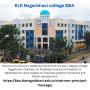 KLE Chairman Message - BBA Colleges in Bangalore Ranking