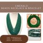 Beautiful Emerald Beads Necklace and Bracelet Set – Affordab