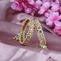 Bellabangles Traditional Gold Plated Pearl Beaded Bangle Bellabangles Traditional Gold Plated Pearl Beaded Bangle