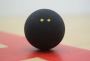 Unique designs on printed squash balls for visibility