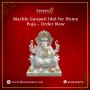 Marble Ganpati Idol for Home Puja – Order Now