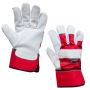 Buy Deluxe Single Palm Split Leather Work Gloves