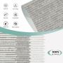Smart Motorized Window Shades 100% Blackout Linen Roller