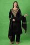 Sophisticated Black Aabha Marodi Zardozi Work Plazo Suit