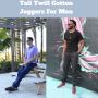 Upgrade your style with Twill Cotton Joggers for Men