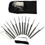 17-Piece Pocket Lock Picking Kit With Pouch