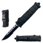 9" Black Military Combat Dual Action Out Of The Front OTF Kn