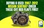 Buying a Used 2007–2012 Nissan Sentra? Check These CVT Red 