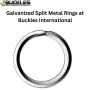 Galvanized Split Metal Rings | Buckles International