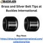 Brass and Silver Belt Tips at Buckles International