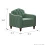 Buy Aadvin Wooden Fabric Armchair online in India at lowest 