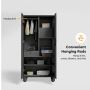 Buy Weston Metal 2 Door Wardrobe up to 65%off