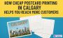 Cheap Postcard Printing in Calgary – Reach More Customers fo