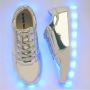 Buy LIGHT ME UP SNEAKERS - ANKLE (SILVER) online in India