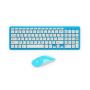 Get Blue Wireless Keyboard & Mouse Online