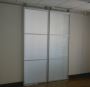 Glass office partitions