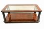Buy Art Deco Coffee Table Glass Walnut Online