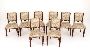 Buy Set William IV Dining Chairs Mahogany Upholstered Seats 