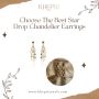 Choose The Best Star Drop Chandelier Earrings