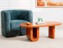 Vibrant Modern Design Koral Coffee Table - Matte Orange Vibrant Modern Design Koral Coffee Table - Matte Orange