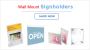 Find the Best Wall Mount Sign Holder – CCP Displays 