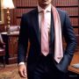 Subtle Sophistication: Baby Pink Silk Tie and Brushed Silk S
