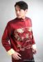 Chinese Traditional Costume Men’s Silk Satin