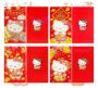 Chinese Red Hello Kitty Packets With Envelopes