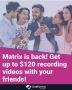 Participate in Matrix 3.0 and earn up to $120! Participate in Matrix 3.0 and earn up to $120!