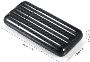 Black Carbon Fiber 3 Cigar Case Travel Humidor