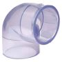 Clear 45 & 90 Degree Elbows | SCH40 & SCH80 Clear PVC Elbows